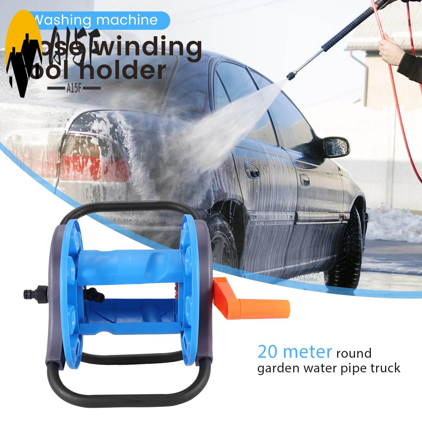 Gardening Tools Holder - A15F-Tragbarer 20M Gartenschlauchwagen für den Haushalt,