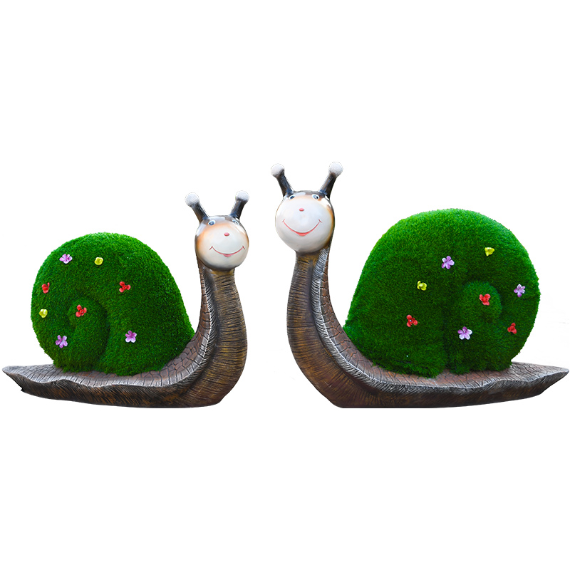 Gardening Tools Sketch - Outdoor Landschaft Skizze grüne Skulptur Schnecke