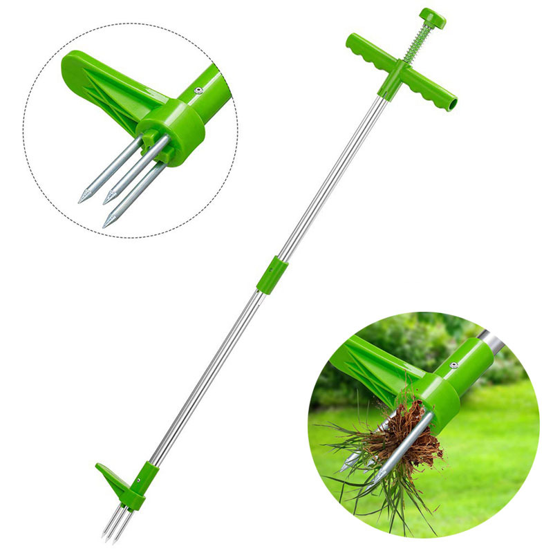 Grass Seed Spreader - Tragbarer Unkrautentferner mit langem Griff, tragbarer