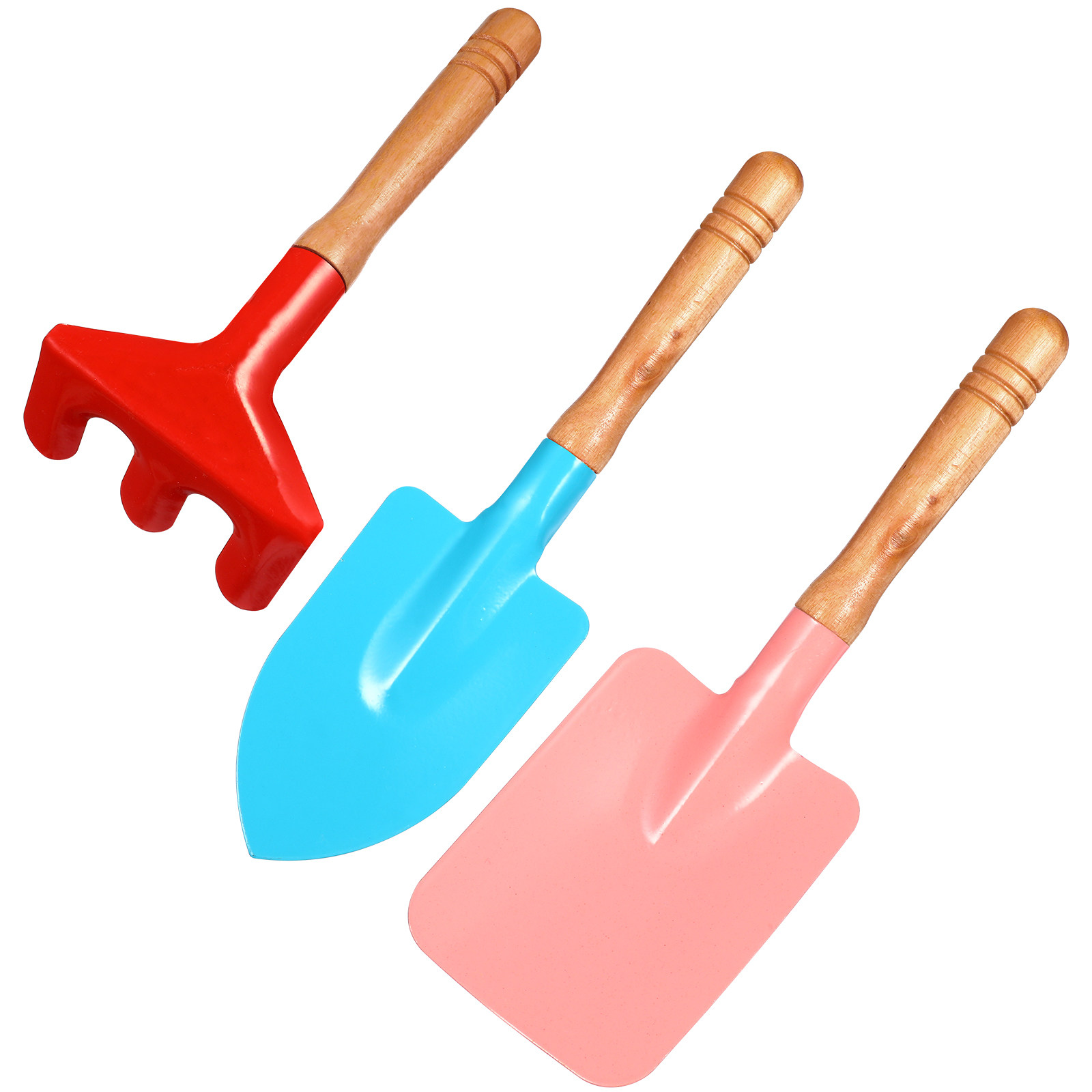 Gardening Tools Kids Set - 3-teiliges Kinder Strand-Set Metall Gartenwerkzeuge Schaufel