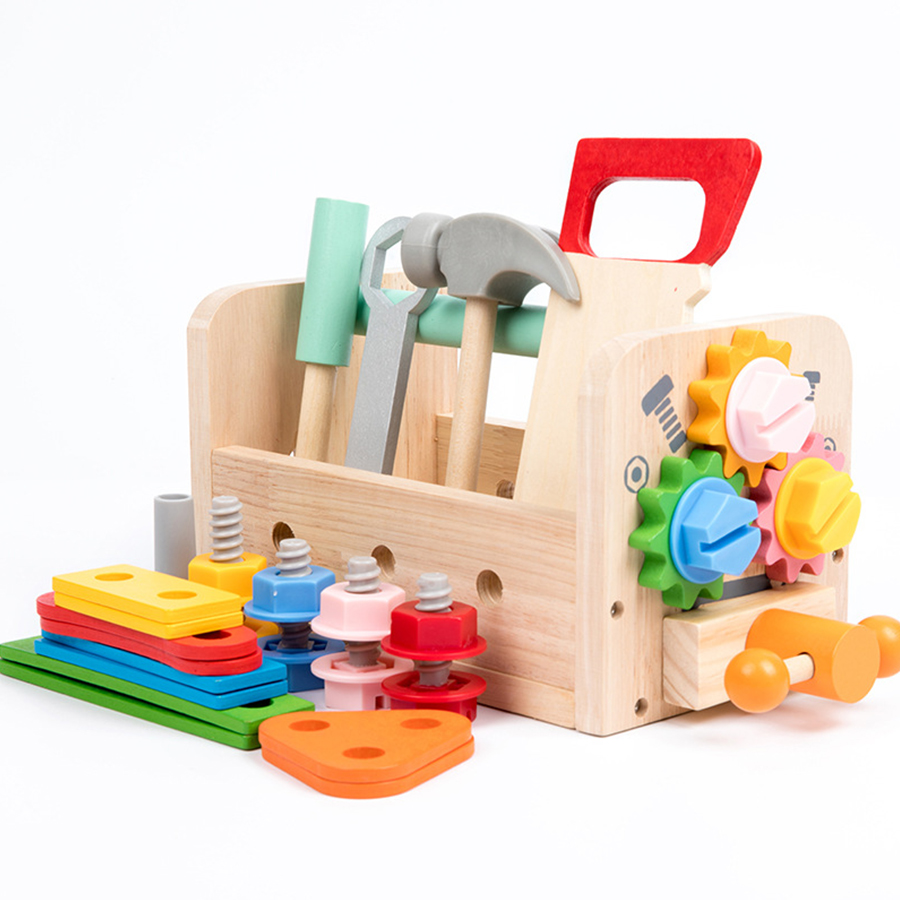 Gardening Tools Kids Set - Kinder Werkzeug Bank Holz Set Spielzeug