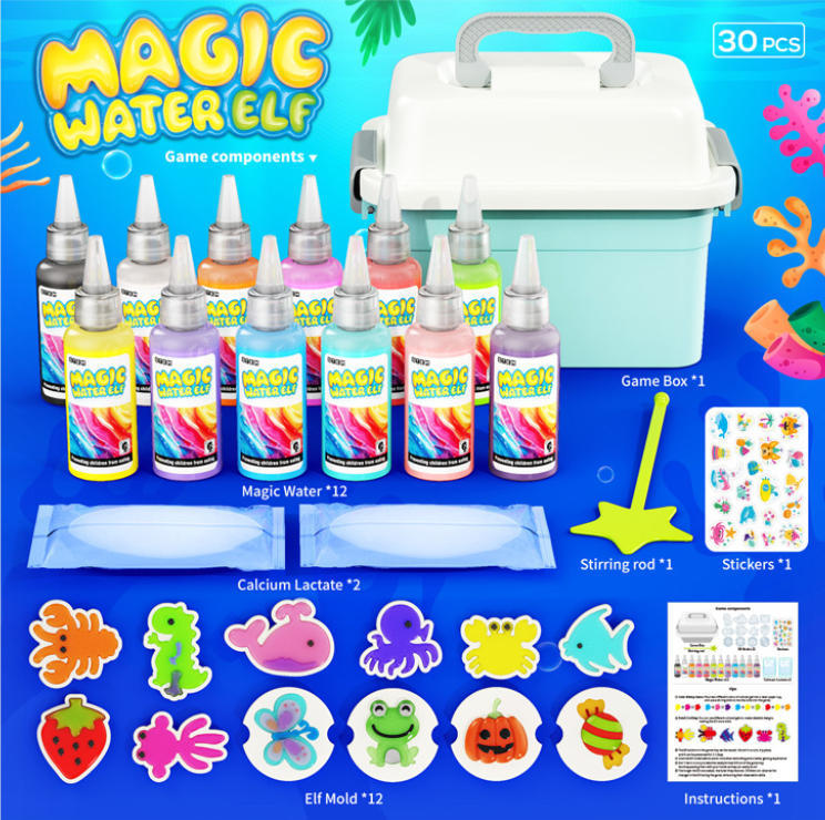 Gardening Tools Kids Set - Magic Gel Wasserperlen-Spielzeug: 12er-Pack DIY-Feengarten-Set mit