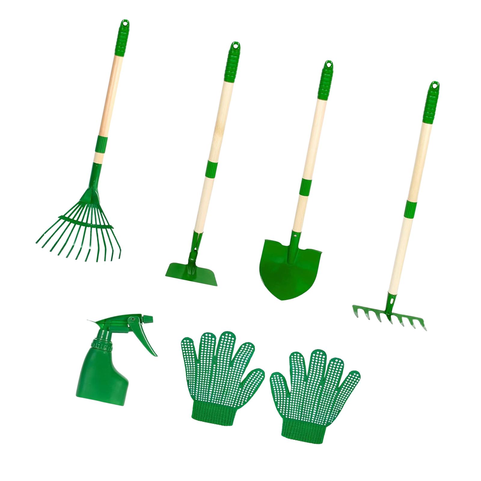 Gardening Tools Kids Set - 6x Kinder Gartengeräte Set Outdoor Graben