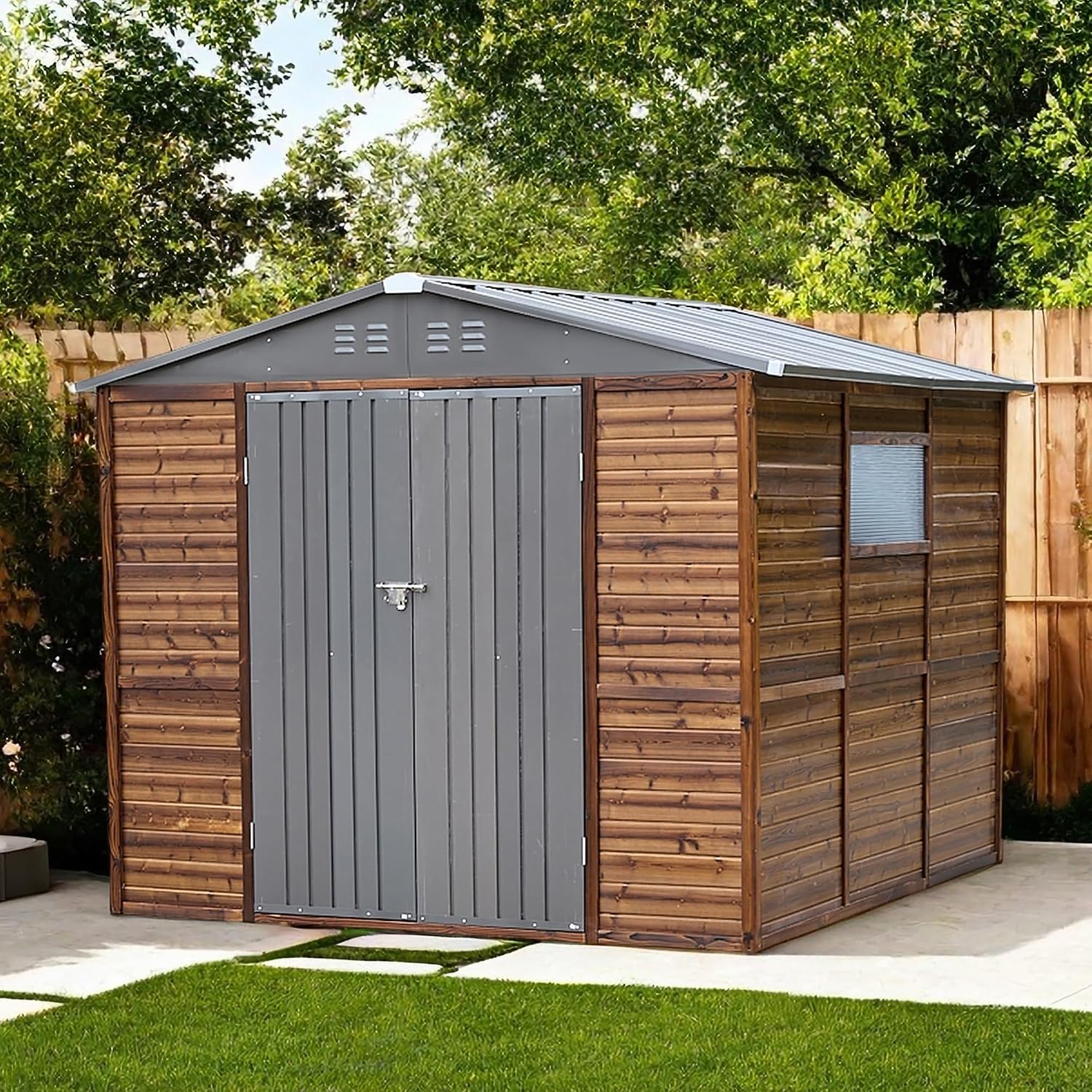 8x8 FT Outdoor Holz- & Metall- – Gardening Tools In Bewertung und Preis