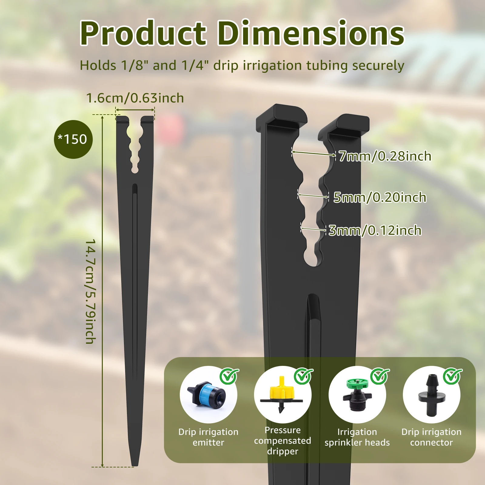 1/4 Zoll Tropfbewässerungsstan – Gardening Tools Holder Bewertung und Preis